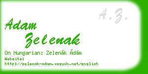 adam zelenak business card